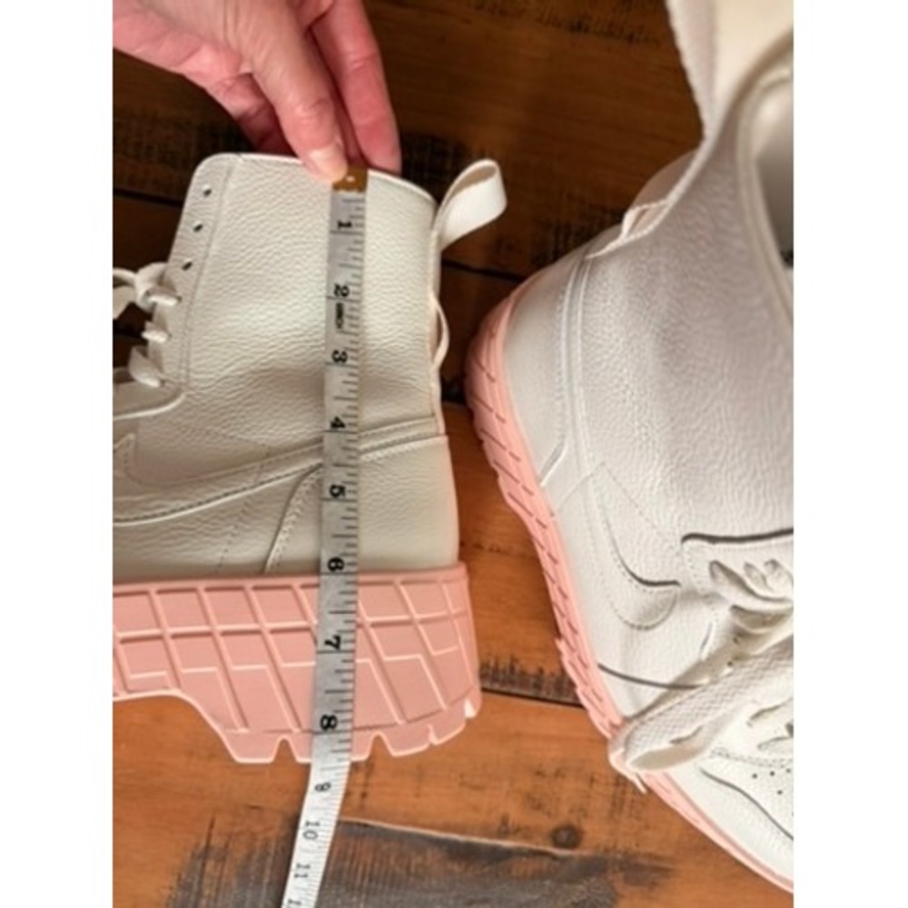 NIKE Jordan Air Mae Sail Pink White Platform Boot Sneakers - Picture 11 of 11